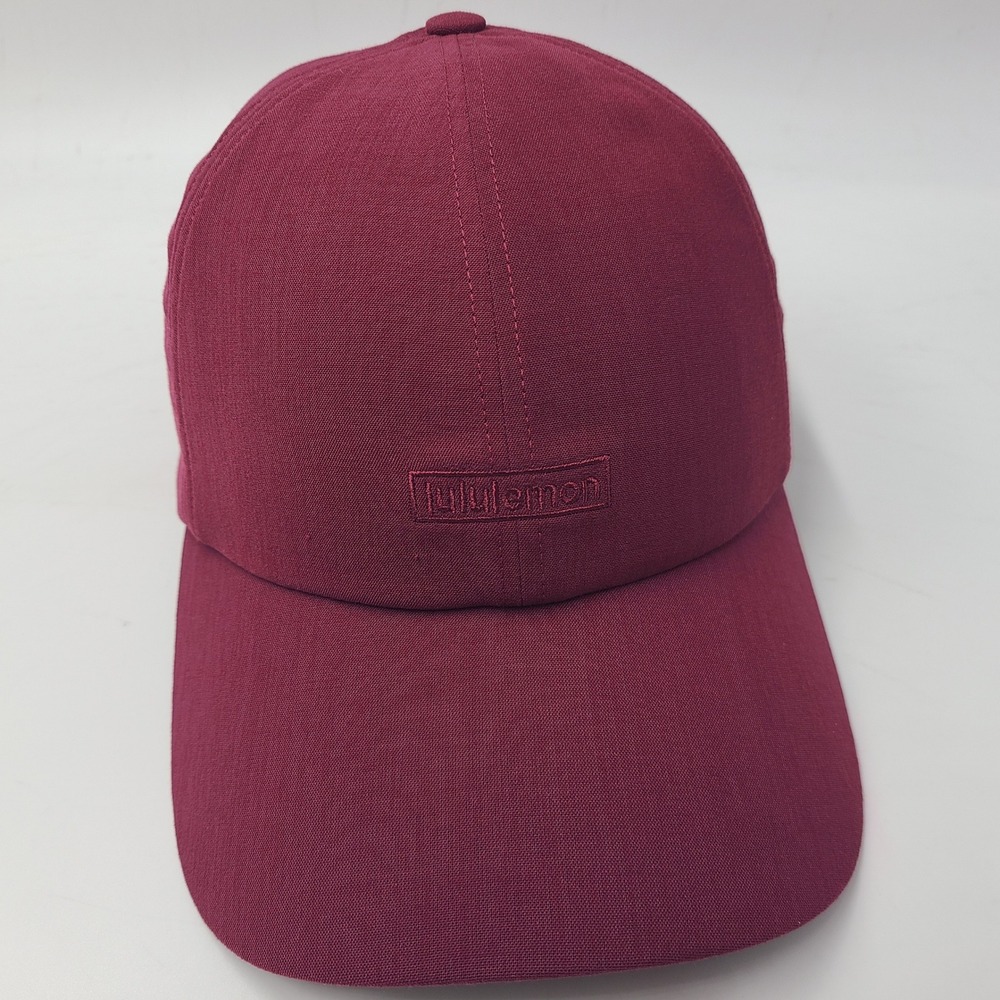 Women Lululemon Hat Strapback (Fits Small) Maroon Athletic Running Cap Casual